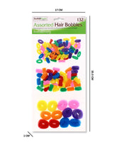 132 PCS HAIR BOBBLES